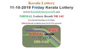 Kerala Lottery Today Result: Nirmal NR-142 Lottery result LIVE, now