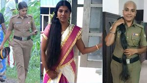 Bald & beautiful: 'Rapunzel' cop does her bit for cancer patients, wins hearts