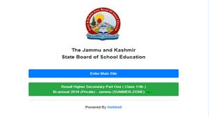 Direct link to check JKBOSE 11th result for Jammu Pvt students