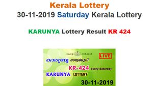 Kerala State Lottery Today Result: Karunya KR-424 lottery result