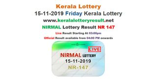 Kerala State Lottery Today Result: Nirmal NR-147 result LIVE, now