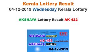 Kerala State Lottery Today Result: Check Akshaya AK-422 result
