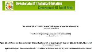 TNDTE Exam 2019 result declared, alternate link to download result