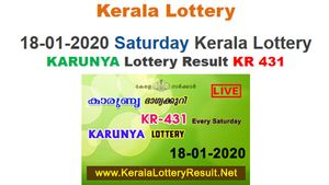 Kerala Karunya KR-431 Lottery results LIVE
