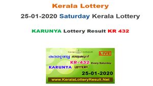 Kerala Lottery Karunya KR-432 today lottery result LIVE