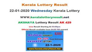 Kerala Lottery Akshaya AK-429 today lottery result LIVE, now