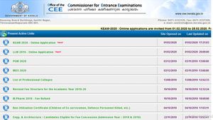 KEAM 2020 online registration details
