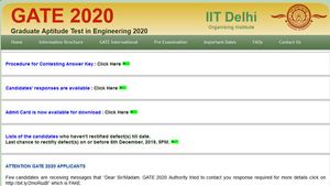 GATE 2020 answer key challenge procedure explained