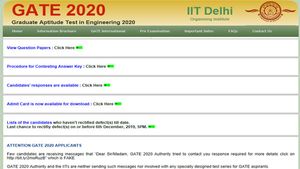 GATE 2020 answer key date