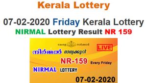 Kerala Lottery Nirmal NR-159 today lottery result LIVE