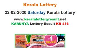 Kerala Lottery Karunya KR-436 today lottery result LIVE