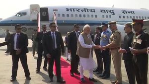 Namaste Trump: PM Modi arrives at Ahmedabad International Airport to welcome President Donald Trump