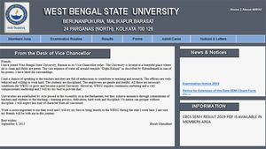 WBSU CBCS semester exam result 2019 declared