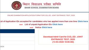 Bihar Board D.EI.Ed JEE Admit Card declared