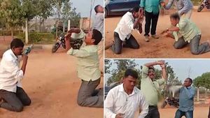 Caught on cam, Telangana cops performing snake dance after consuming liquor in Hyderabad