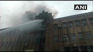Fire breaks out at multi-storey building in Kolkata