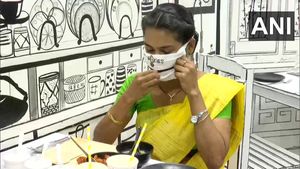 Open and shut case: Restaurant gives customers masks with zips in Kolkata