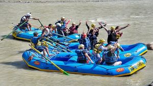 Within 10 days of reopening, more than 8,000 tourists flock in to Rishikesh for river rafting