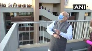 Uttarayan 2021: Amit Shah flies kite in Ahmedabad 