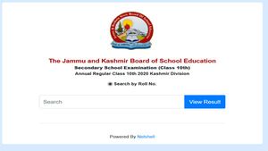 JKBOSE 10th Kashmir Division Result 2020 declared
