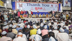 Gujarat Municipal Election Results 2021: AAP opens account in civic polls, becomes No 2 in Surat