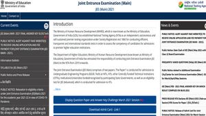 JEE Main 2021 March Final Answer Key released: Results anytime soon