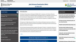 Application correction window for the JEE Main 2021 extended