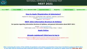 NEST 2021 exam postponed: Last date to apply extended