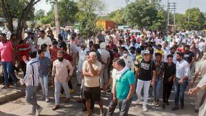 Open namaz in Gurgaon blocked: Protester say they are making volley ball court 