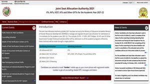 JoSAA 2021 Round 4 seat allotment to be declared today: Check details