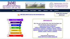 IIT JAM 2022 admit card released: Check important dates