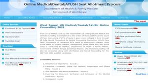 West Bengal NEET 2021 Round 1 seat allotment result declared