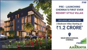 TVS Aaranya: 2 Bedroom Villas For Sale Near Medavakkam, Starting at Rs 1.20 Crore