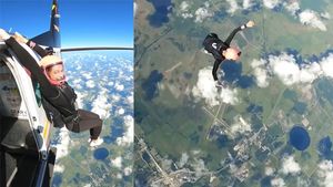 Watch: Woman's stunning workout before skydiving amazes internet
