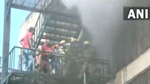 UP: Many feared trapped as fire breaks out at luxury hotel in Lucknow; Rescue ops underway | WATCH