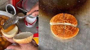 Tell us what you think about eating a gulab jamun burger: Watch viral video