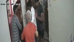 Caught on camera: 3 men beat up doctor and his son for delay in opening door