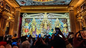 Ranchi: Durga Puja theme includes nuclear explosion