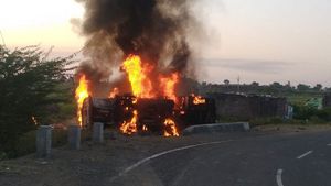 Woman killed, 23 others injured as fuel tanker overturns and catches fire