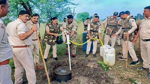 This hand-pump in MP village is a liquor dispenser! 