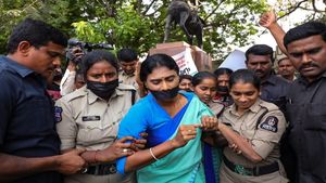 Y S Sharmila taken into preventive custody after staging protest in Hyderabad