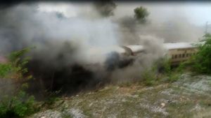 Falaknuma Express Catches Fire Near Hyderabad