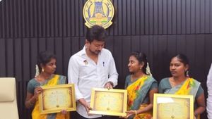 Udhayanidhi Stalin’s surprise gift to 3 women priests