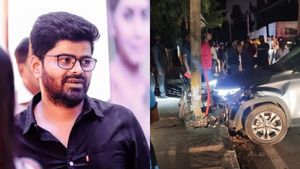 Nagabhushana's Car Hits A Couple, Woman Killed; Actor Arrested: Pics From Accident Spot
