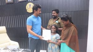 CM Stalin Granted A New House To A Poor Family, Kid Harshini On Cloud Nine