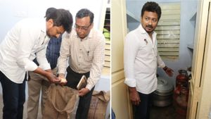 Surprise gifts given by Udhayanidhi Stalin to Adi Dravidar students in Salem!
