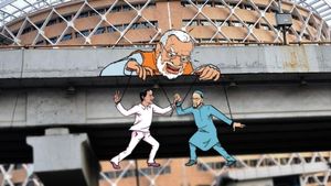 Puppet Power Play: Telangana Congress Takes On BJP, BRS, And AIMIM In Hyderabad