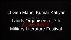 Lt Gen Manoj Kumar Katiyar Lauds Organisers of 7th Military Literature Festival