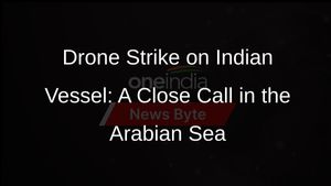 Indian Merchant Vessel Narrowly Escapes Drone Strike in Arabian Sea