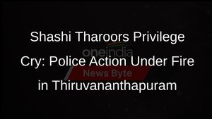 Shashi Tharoor Alleges Privilege Violation, Assault on Protesters in Thiruvananthapuram